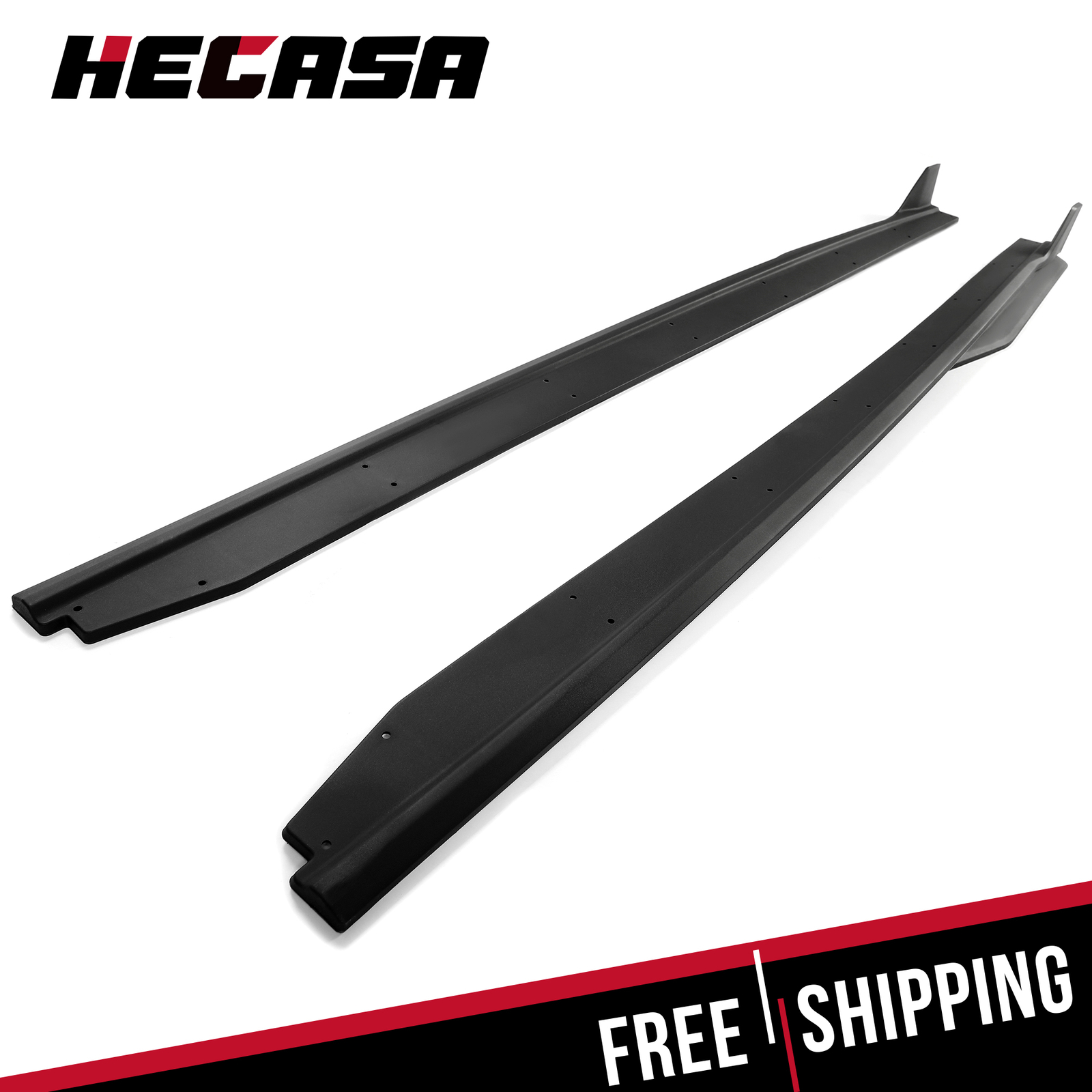 NEW Side Skirt Extension Splitter W/ Winglet GT500 Style For 15-22 Ford Mustang