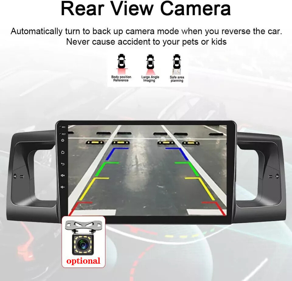 For Toyota Corolla 2003-2008 Android 13 Car Stereo Radio GPS Navi Player WIFI BT