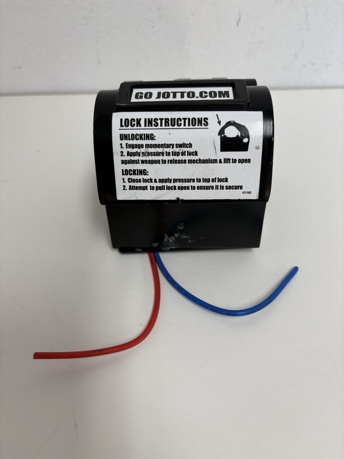 Jotto Shotgun Medium Gun Lock 12V Uses handcuff key not included