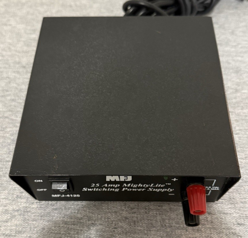 MFJ 25 Amp MightyLite Switching Power Supply - Model MFJ-4125 - Tested / Works!
