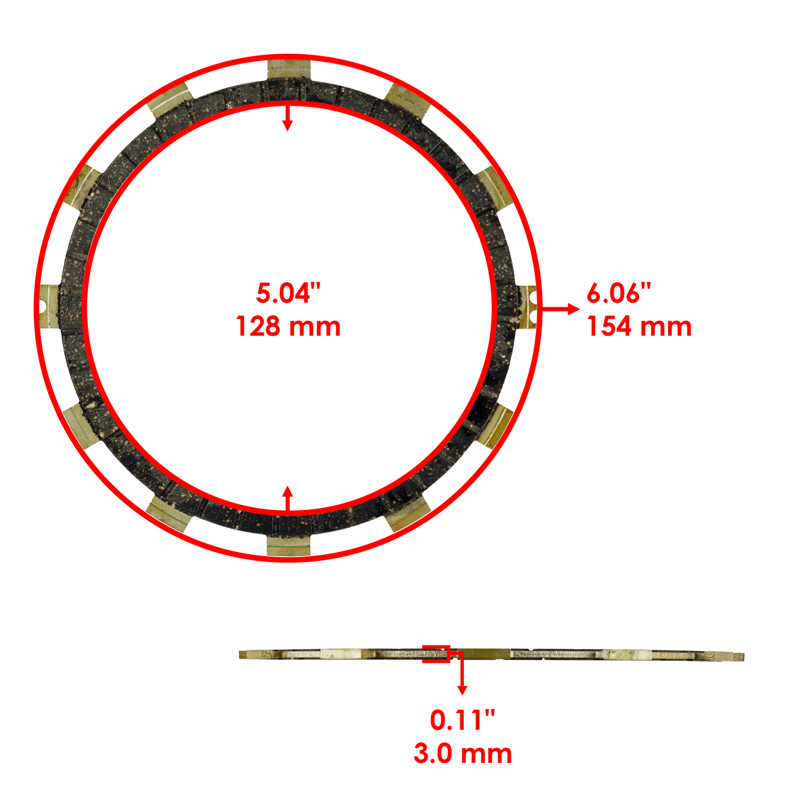 Clutch Friction Steel Plates Kit for Yamaha FJ09 FZ09 2017 / MT09 MT-09 18-2020