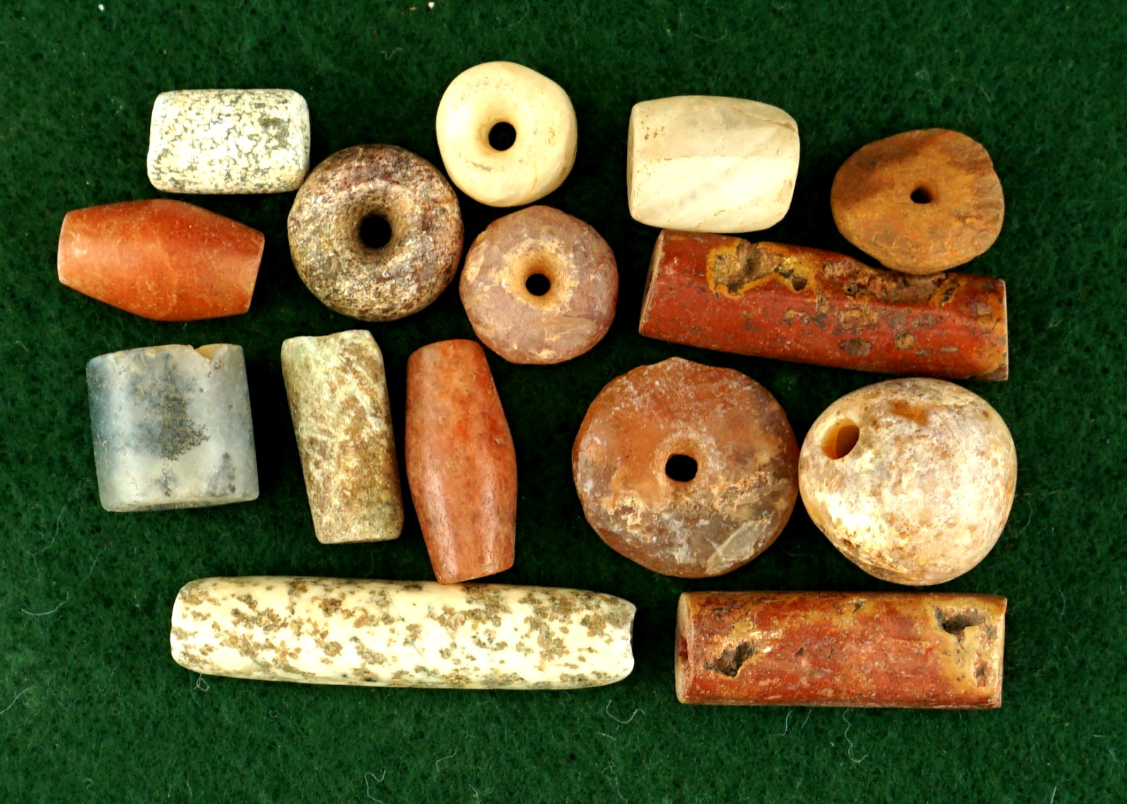 Awesome HIGH QUALITY Group of Very Large Stone Beads * Saharan Neolithic *