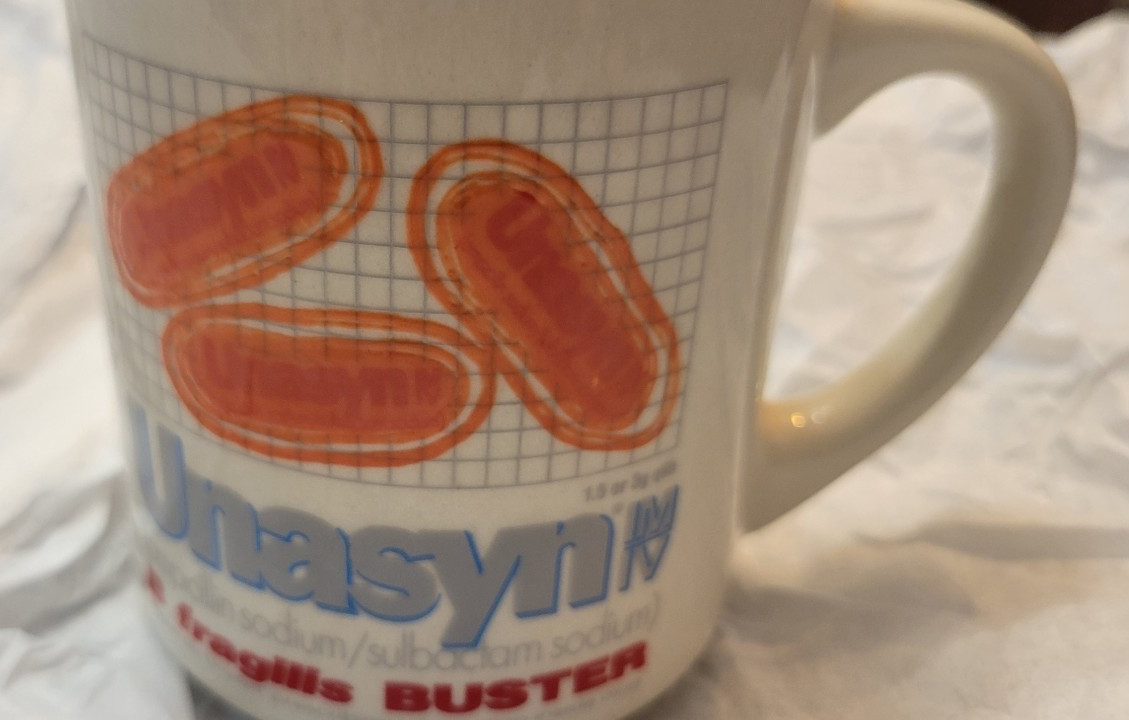 Unasyn Coffee Mug Color Changing Graphics Pharmaceutical Drug B Fragilis