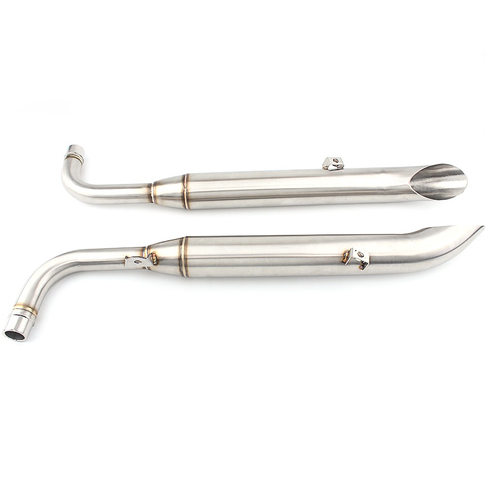 Muffler Exhaust Pipe Stainless Steel For Triumph Bonnieville Bobber T100 T1200