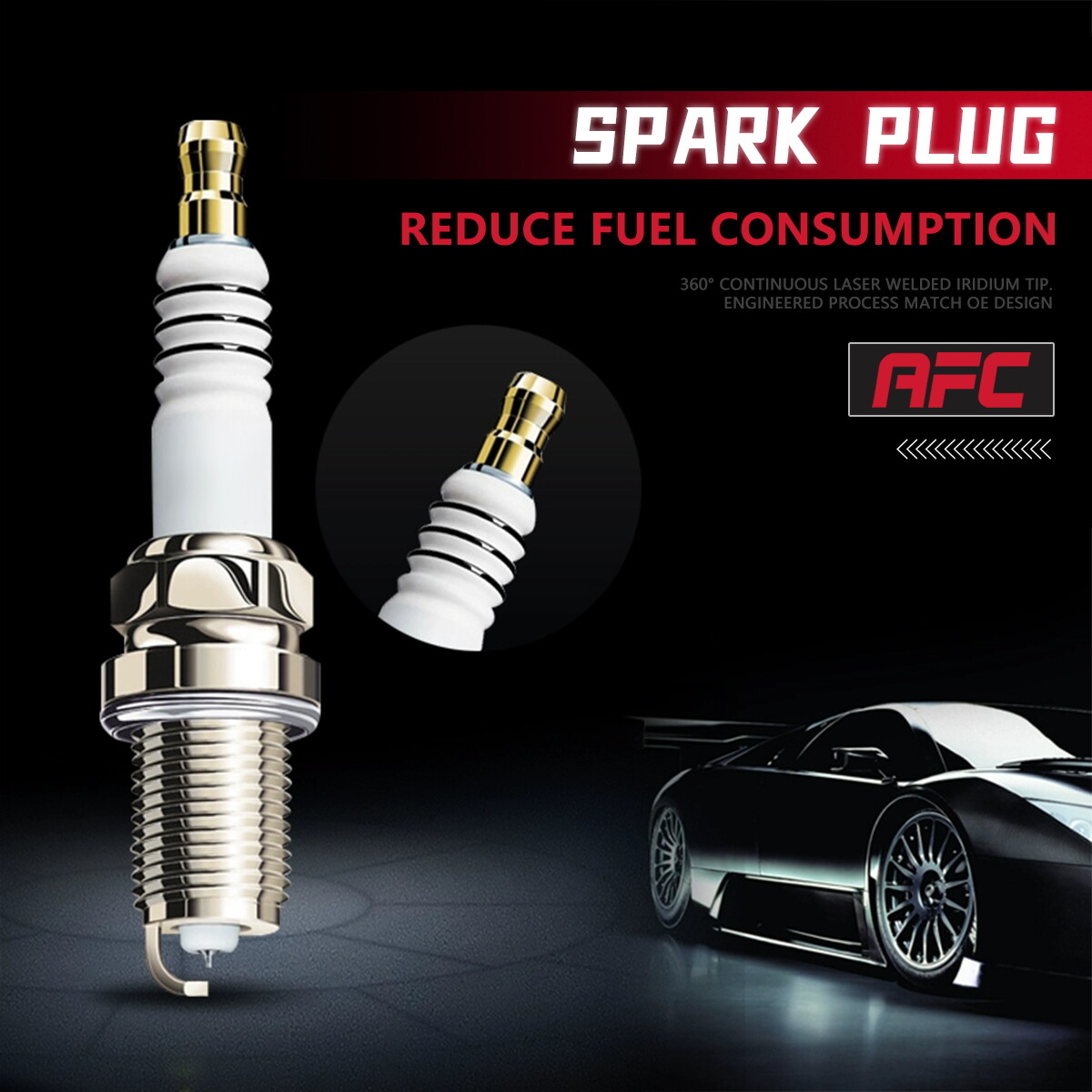 8Ignition Coil and Spark Plug+ Wire For GMC Chevy Silverado 1500 Tahoe 5.3L AFC