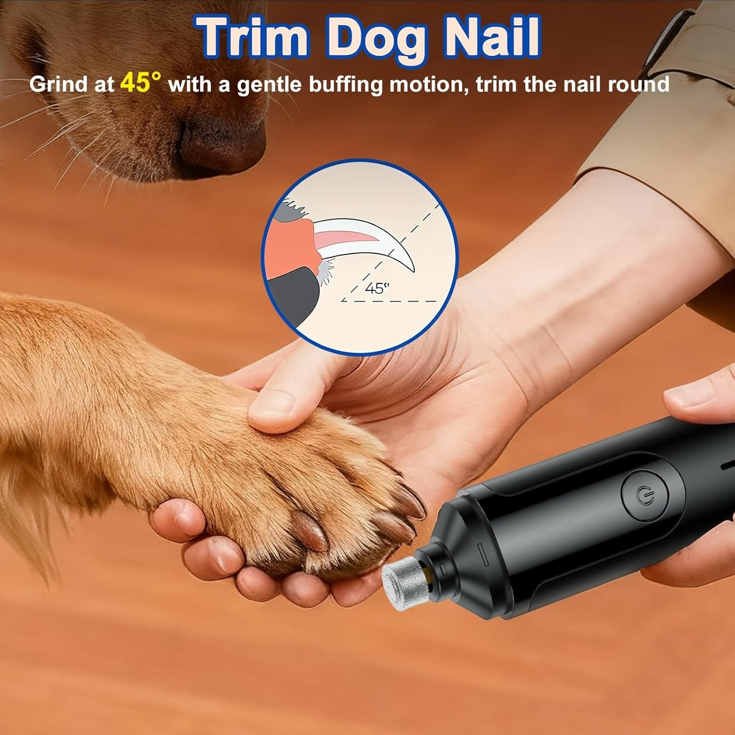 Silent Groom Pro Nail Grinder, Silent Grind Pro for Dogs Grinder Nail Pro-