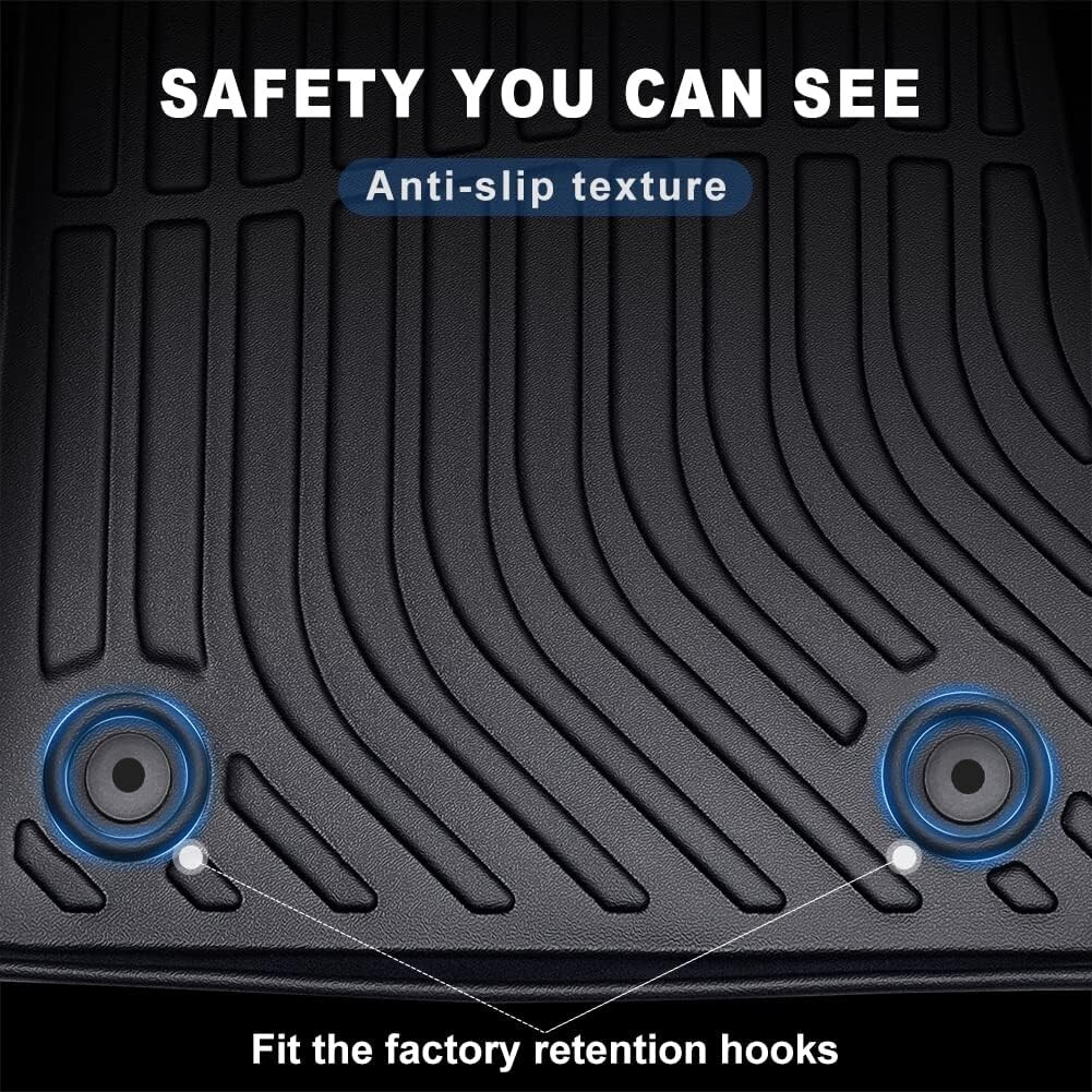 Floor Mats For 2011-23 Dodge Charger RWD/Chrysler 300 RWD Liner Front & Rear