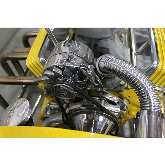 Small Block Chevy SBC 305 350 400 Upper High Mount Alternator Bracket Kit, Plain