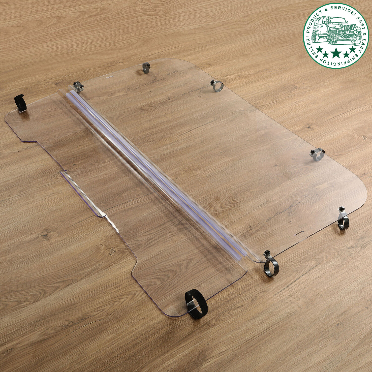 Front Clear Fold Full Windshield For 2001-2008 Kawasaki Mule 3000 & 3010