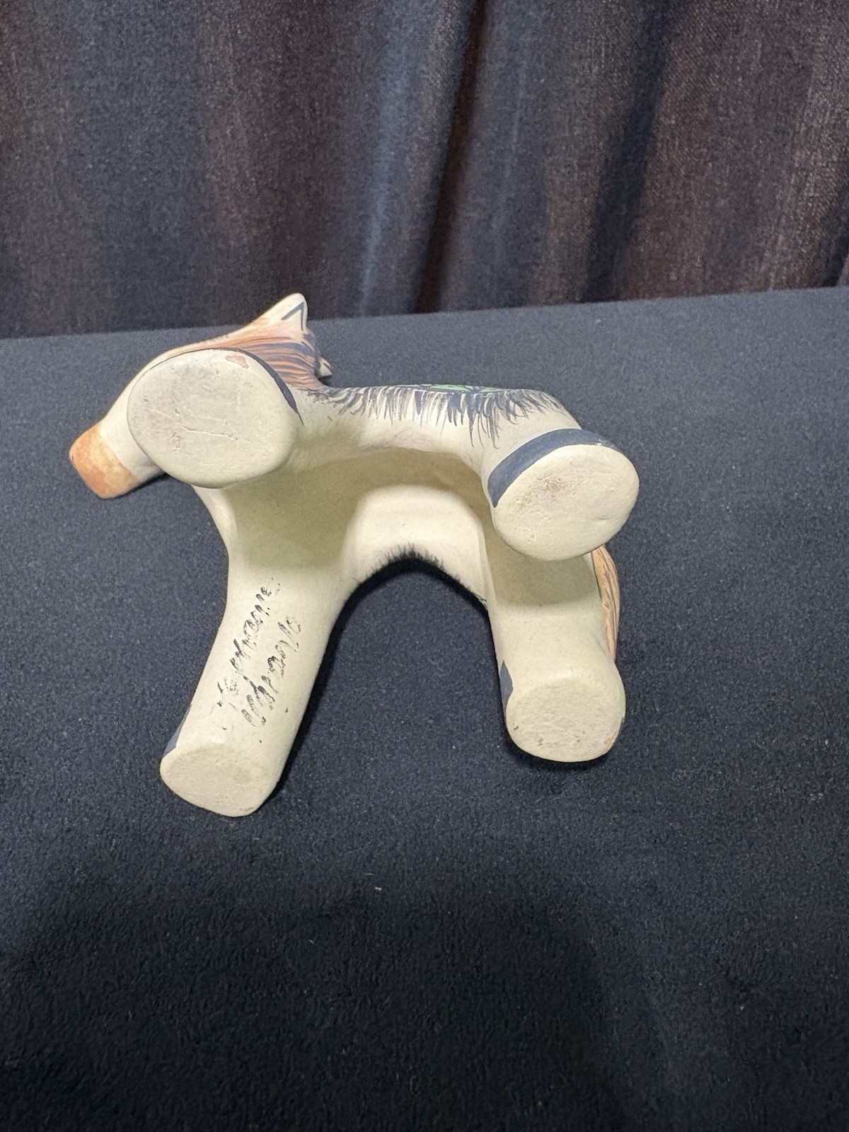 Santa Clara Pueblo Pottery Donkey by Artisan STEPHANIE NARANJO