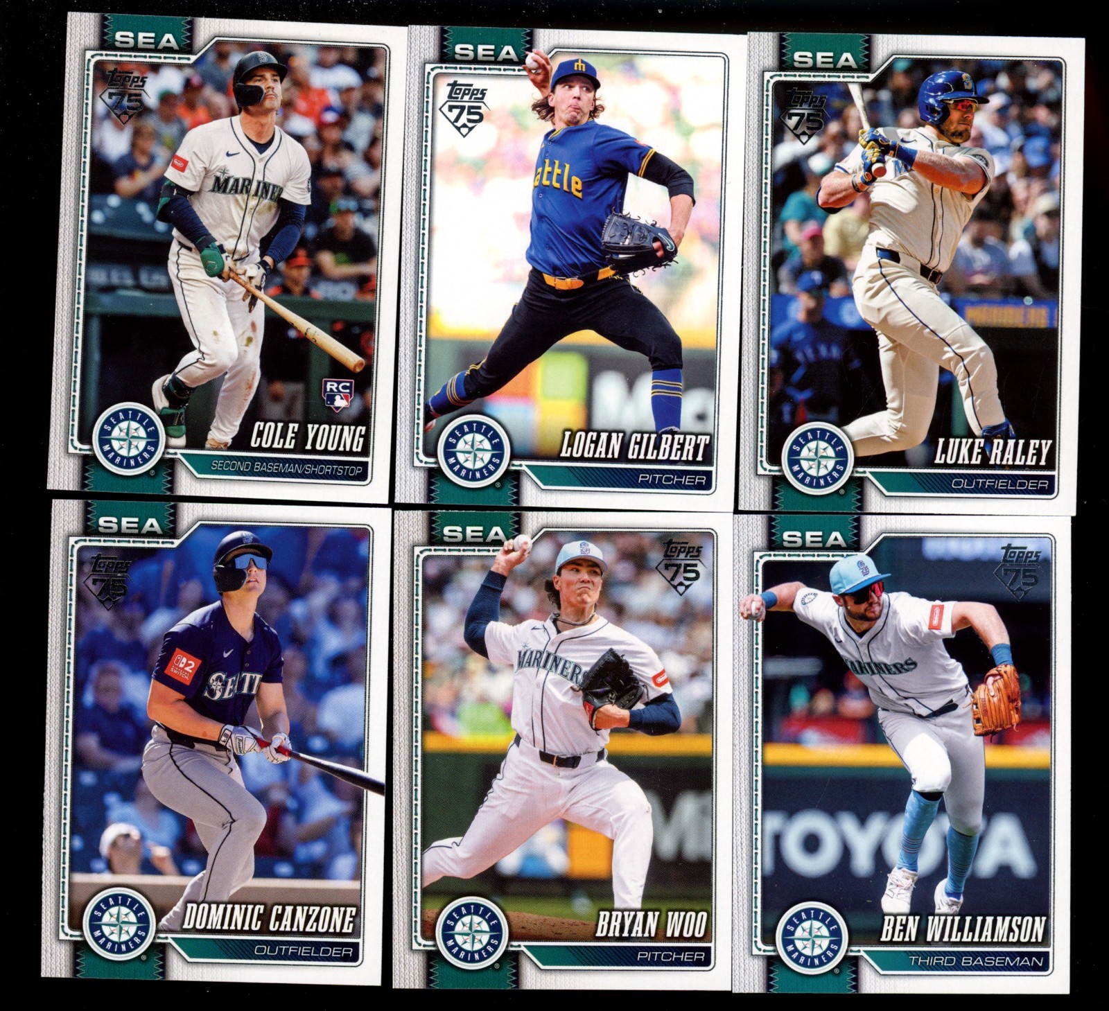 2026 Topps SERIES 1 SEATTLE MARINERS TEAM SET CAL RALEIGH 11 CARDS SET