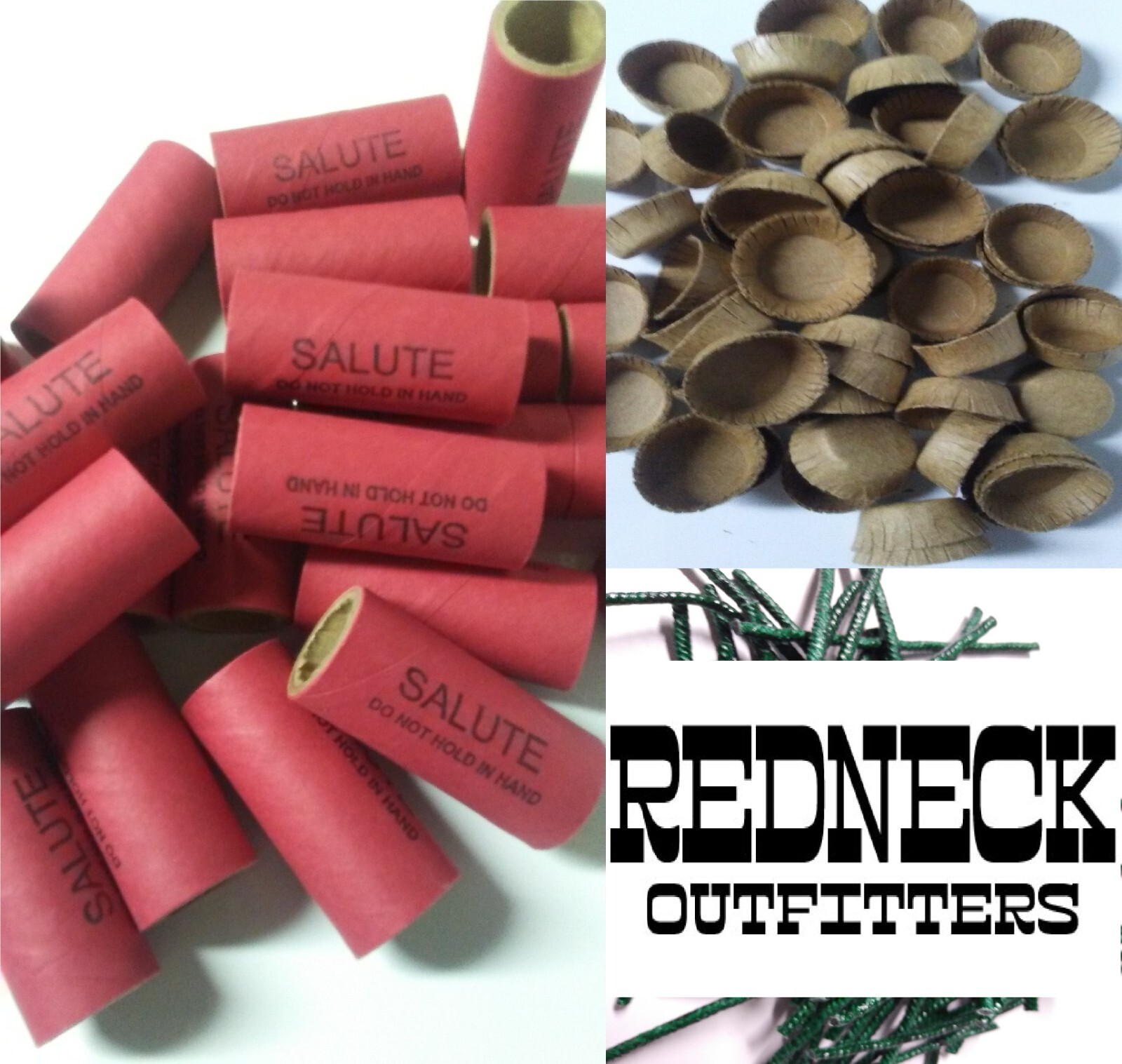 Pyro Tube Supplies Stamped 1/4 Stick 3/4 x 2-1/8 w/ kraft plugs 25ct