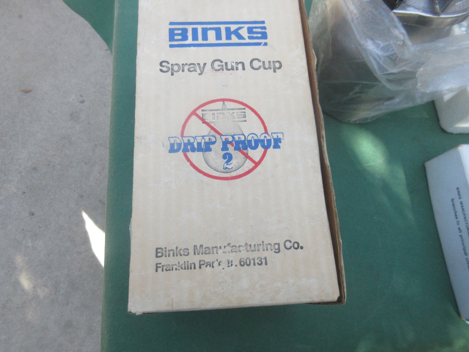 BINKS MODEL No 7 SPRAY GUN - BINKS SPRAY GUN CUP 81-368 1QT STAINLESS STEEL