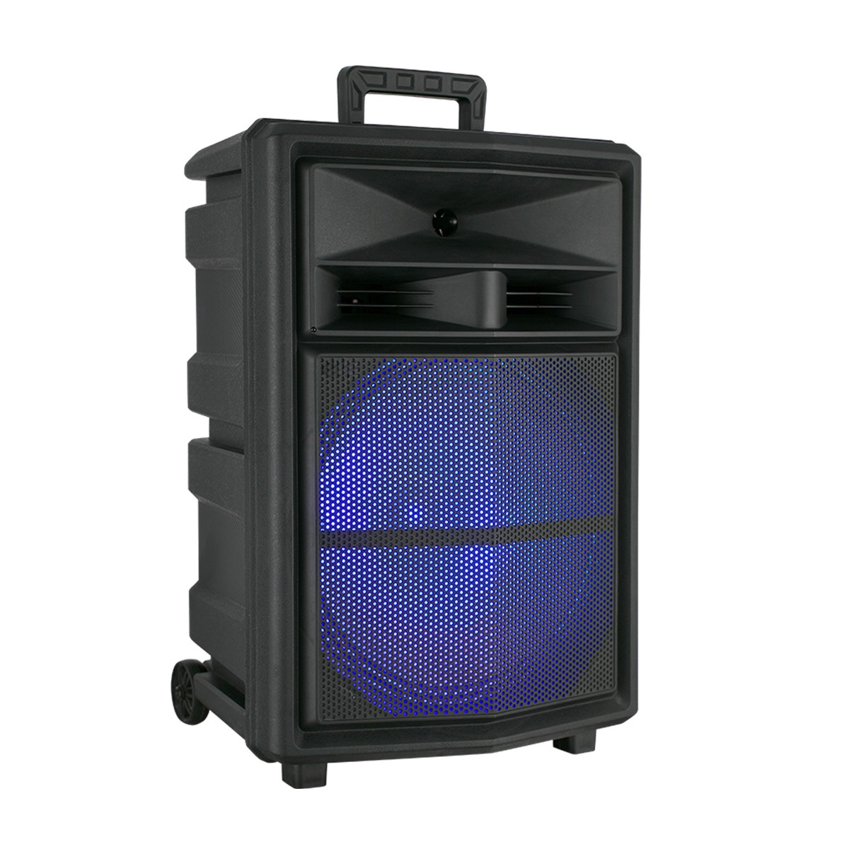 15" 10000W Bluetooth Party Speaker with Heavy Bass LED Lights Wireless Mic Stand