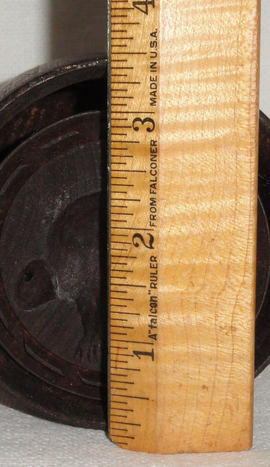 Antique Wood Butter Mold/Press ~ Plunger ~ Hand Carved Beaver Stamp