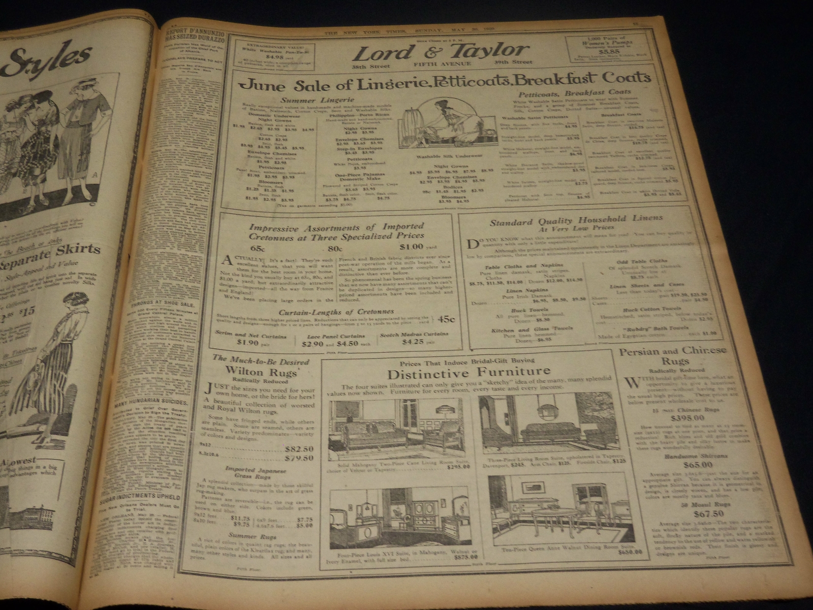 1920 MAY 30 NEW YORK TIMES - DEBS IN PRISON GARB TAKES NOMINATION - NT 8678