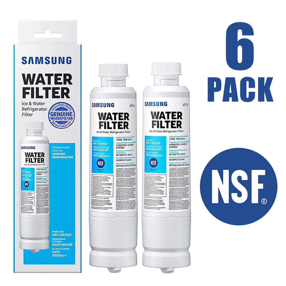 1-6 Pack Samsung DA29-00020B HAF-CIN/EXP Replacement Refrigerator Water Filters