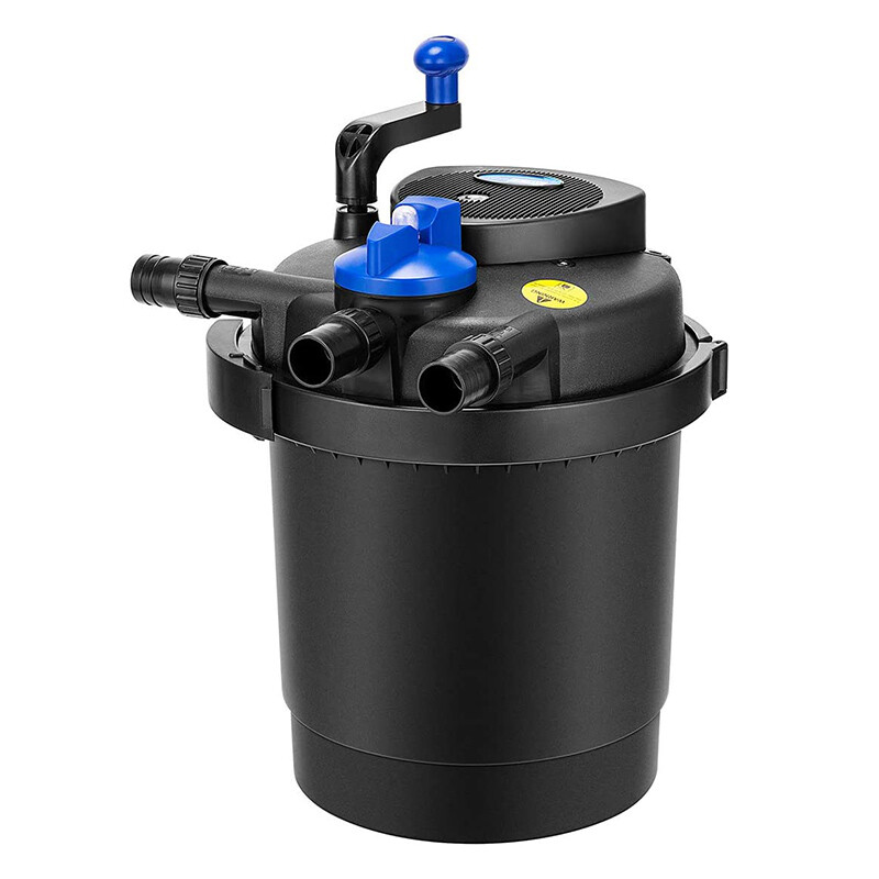 Pond Pressure Bio Filter with 13W UV Light for Koi Ponds 1000/1600/2100/2600 Gal