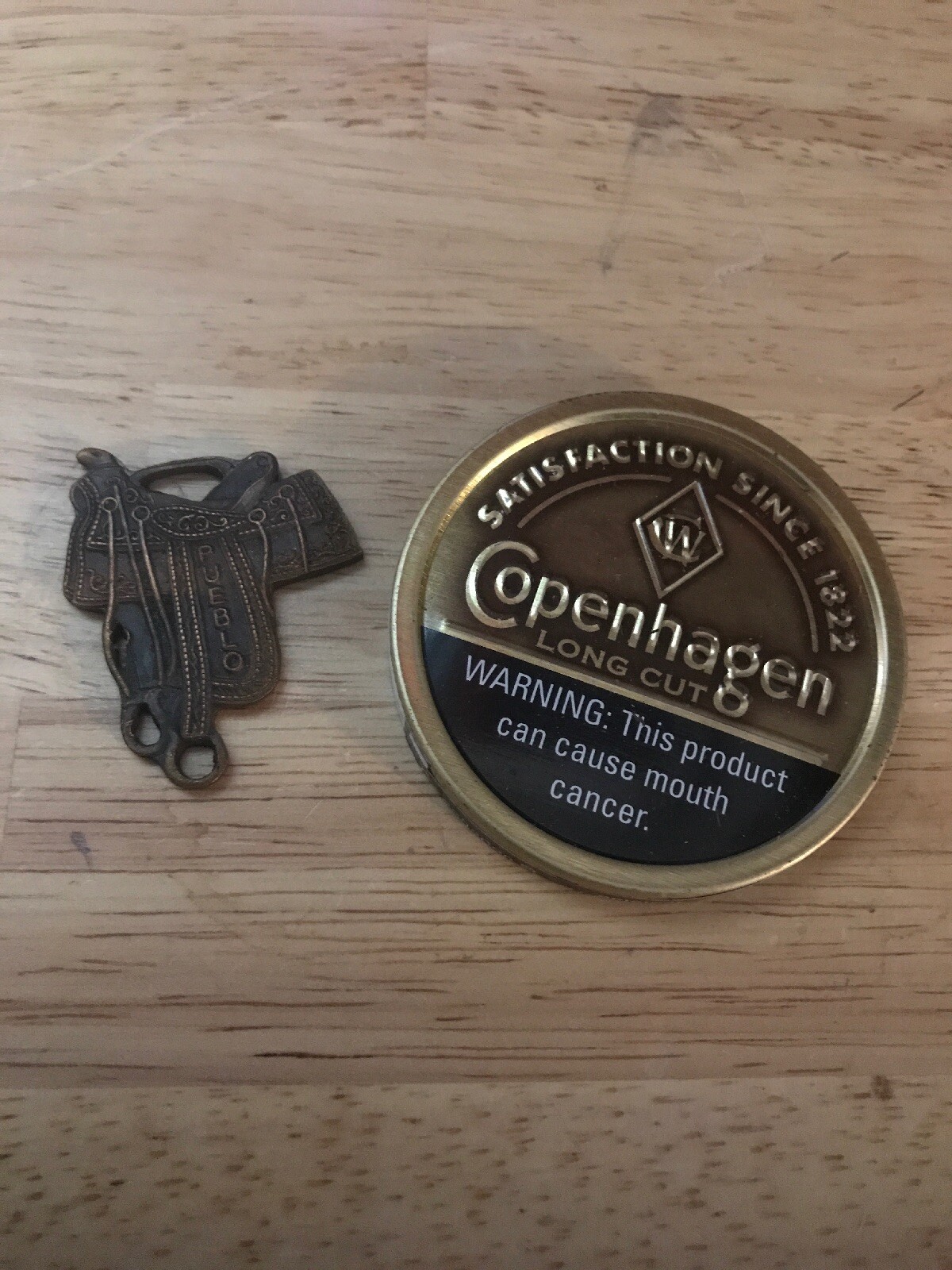 Saddle Pocket Watch FOB Cowboy Ranch KEYCHAIN Horse Pueblo Colorado Rodeo METAL