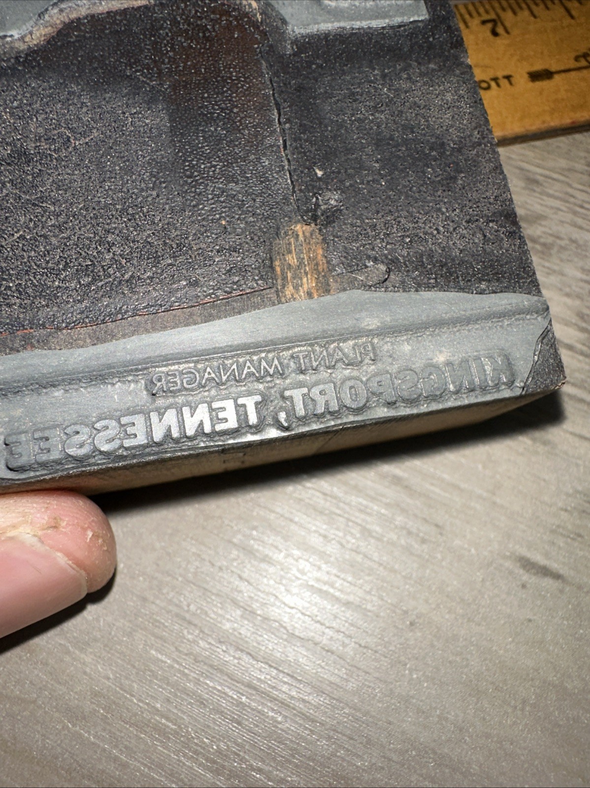 Printing Block “ Holston Ordnance Works Kingsport, Tennessee “ Plant Manager￼