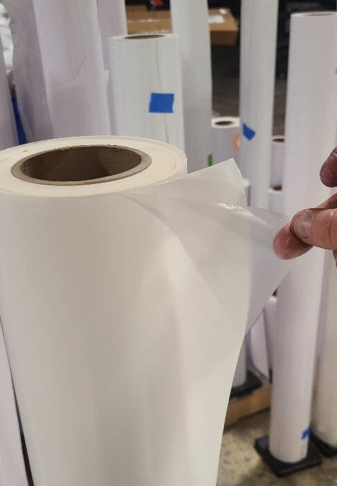 3.0 mil Matte Clear Vinyl Cold Pressure-Sensitive Laminate Self-Adhesive UV 4-YR