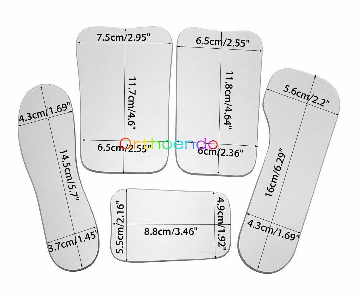 1Set/5Pc Dental Ortho Mouth Mirror Intraoral Photographic Reflector Glass Mirror