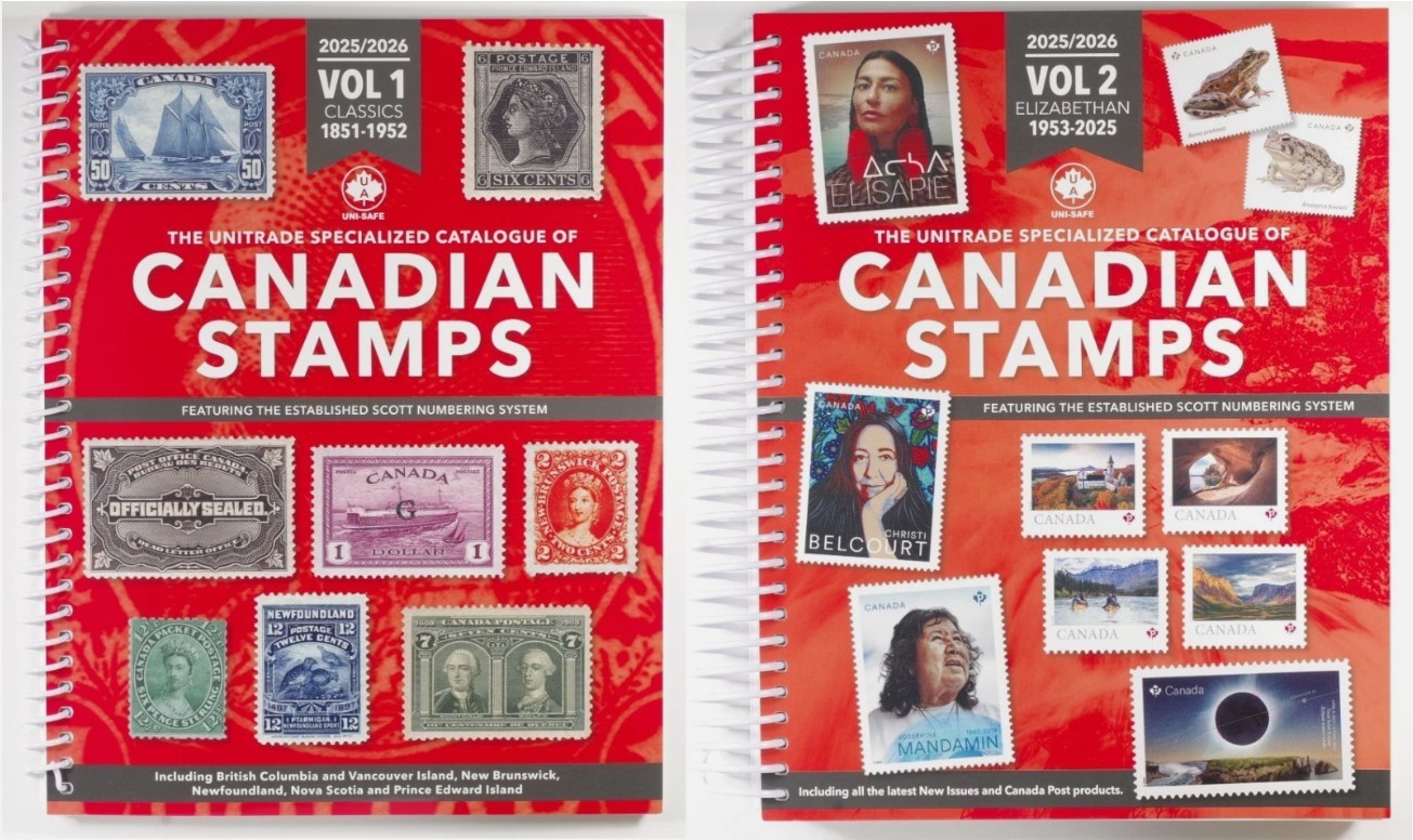 2025 2026 Unitrade Specialized Catalogue of Canadian Stamps Price Guide Scott Nm