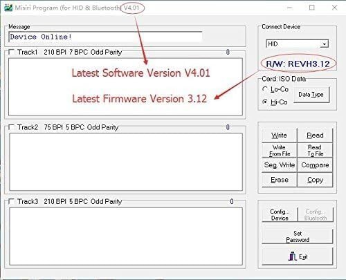 Misiri X6 Smallest USB 3 Tracks Mag Swipe Card Reader Writer Encoder