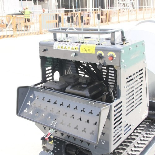 13.5HP Driven Crawler Type Mini Concrete Mixer Truck with B&S Gasoline Engine