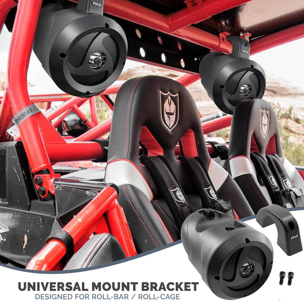 Pyle 4 Waterproof Rated Off-Road Speakers-900W Compact Power Sport Vehicle-Pair