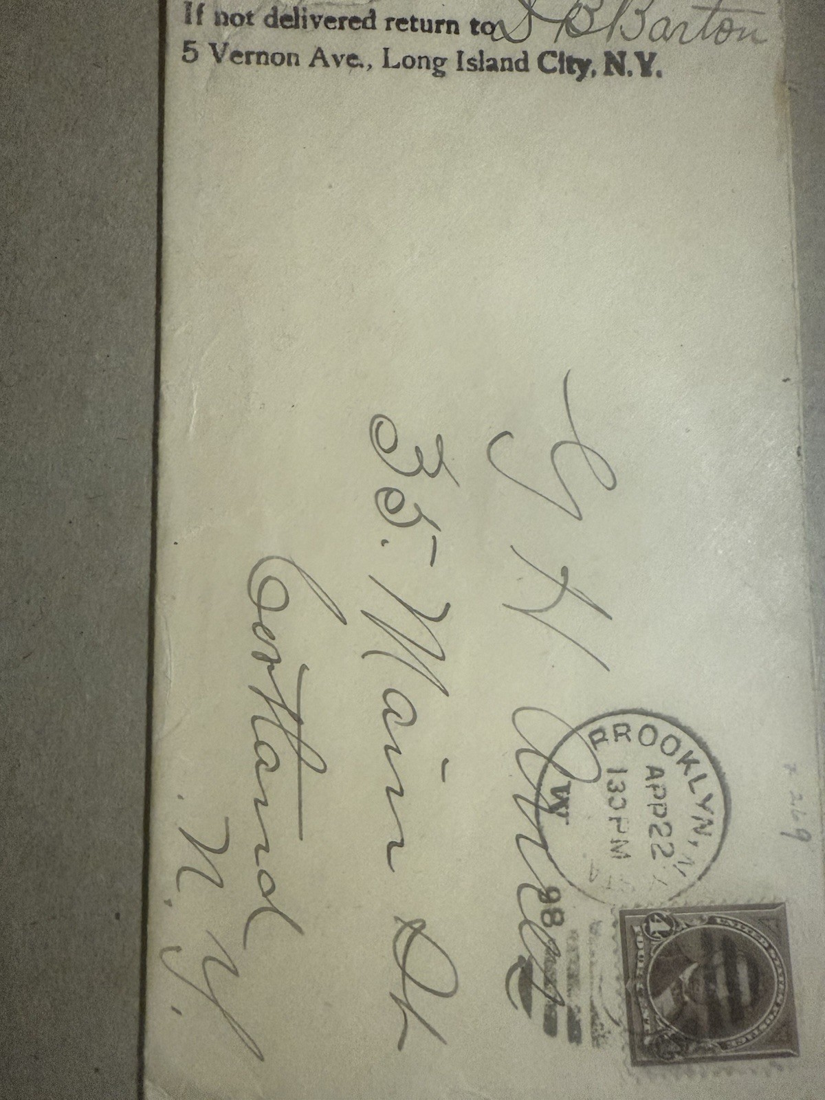 1898 4¢ Lincoln Brooklyn Duplex Killer Perfect Centered Scott 280 BIN $75.00