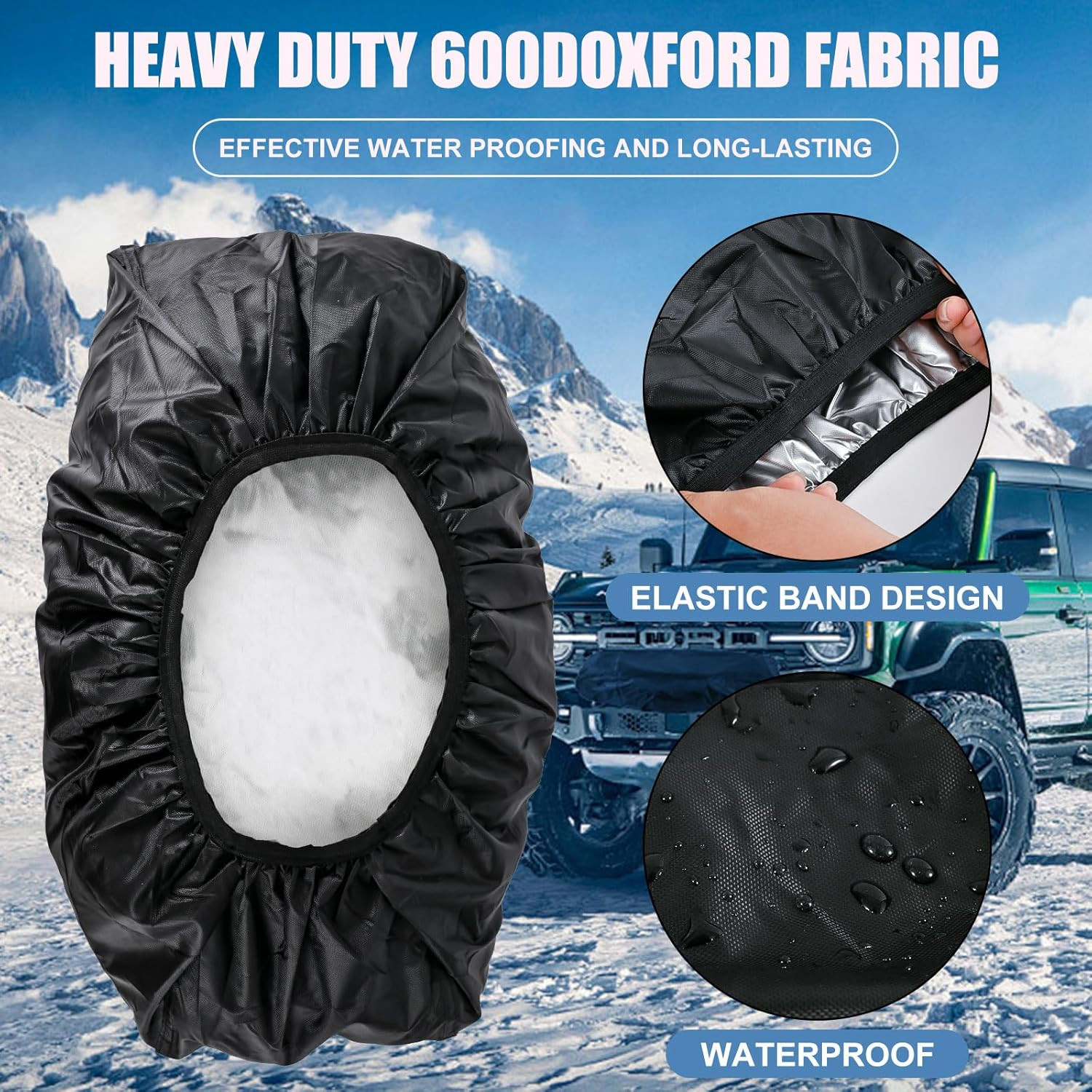 Winch Cover Winch Cover Waterproof Heavy Duty 600D Oxford Fabric Winch Covers