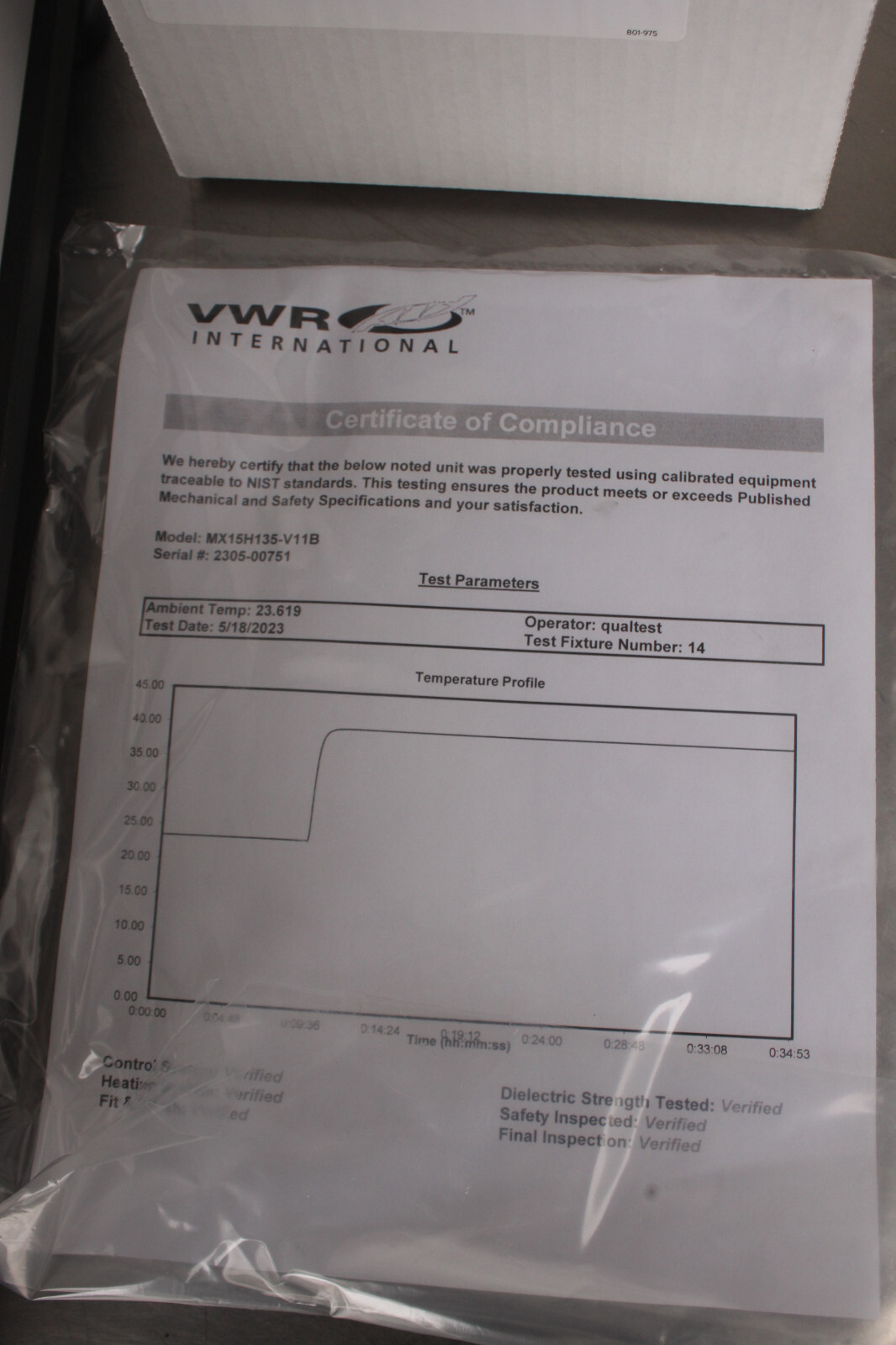 NEW VWR 89400-974 MX15H135-V11B MX 15L HT Heated Circulating Water Bath