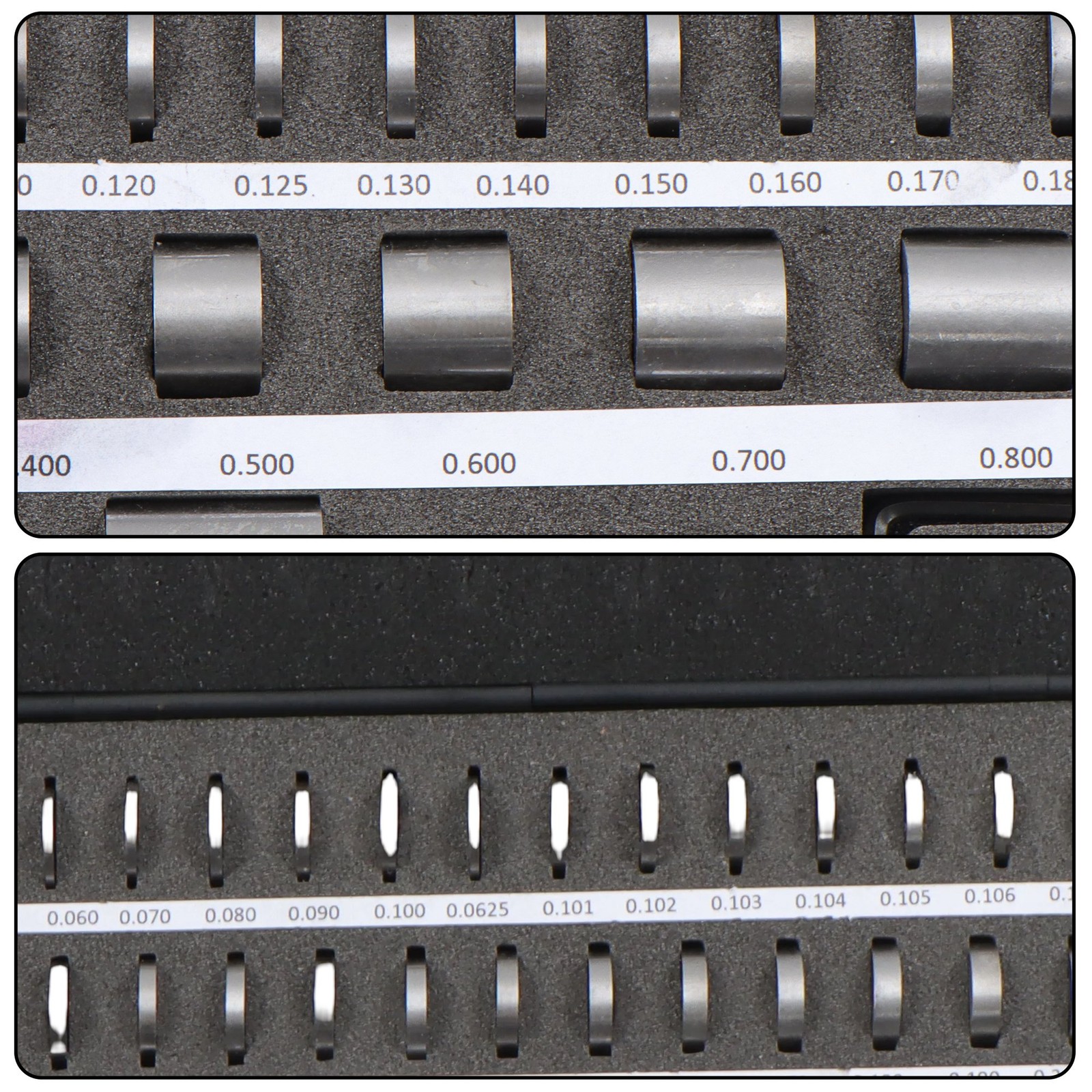 Versatile 36pc Steel Round Gage Block Kit for Technical Measuring