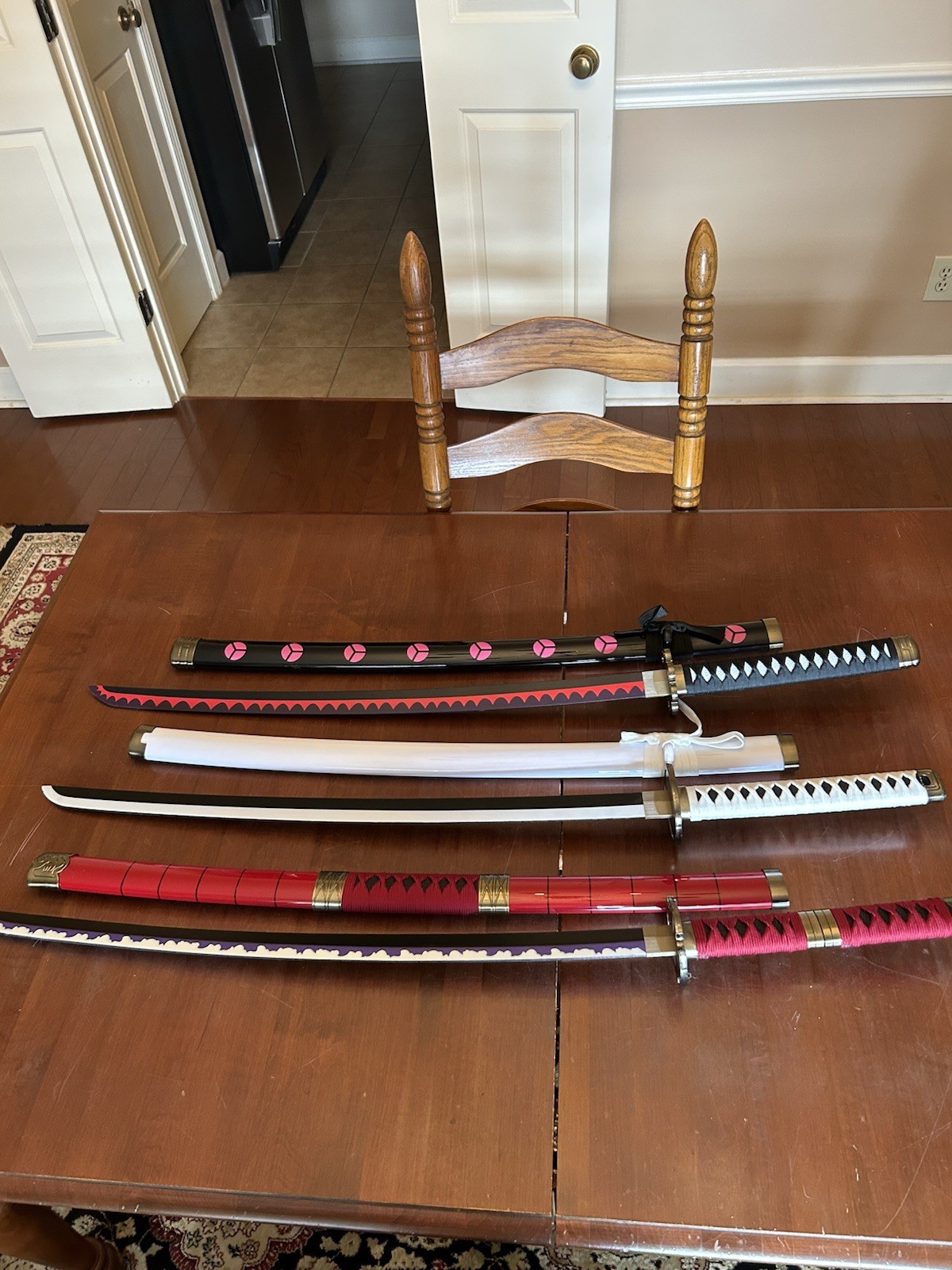 Set 3 - One Piece Japanese Anime Samuri Cosplay Swords