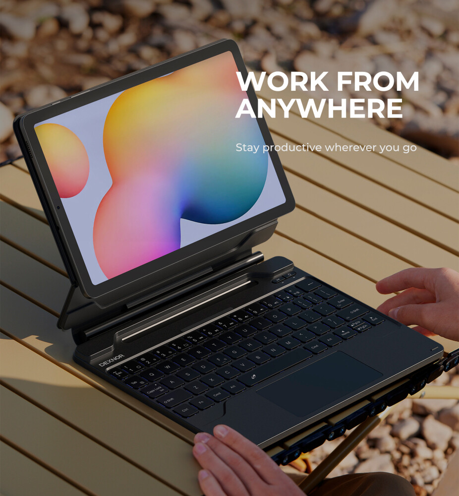 Dexnor Keyboard Case for Samsung Galaxy Tab S6 Lite 10.4 Inch with S Pen Holder