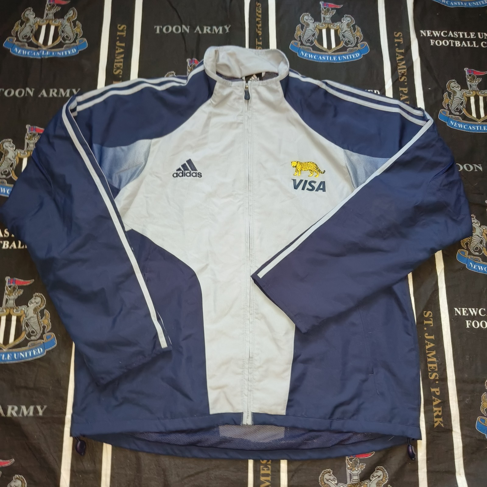 Vintage Argentina Rugby De Los Pumas Full Zip Top Jakcet Adidas 2005 2006 Size L