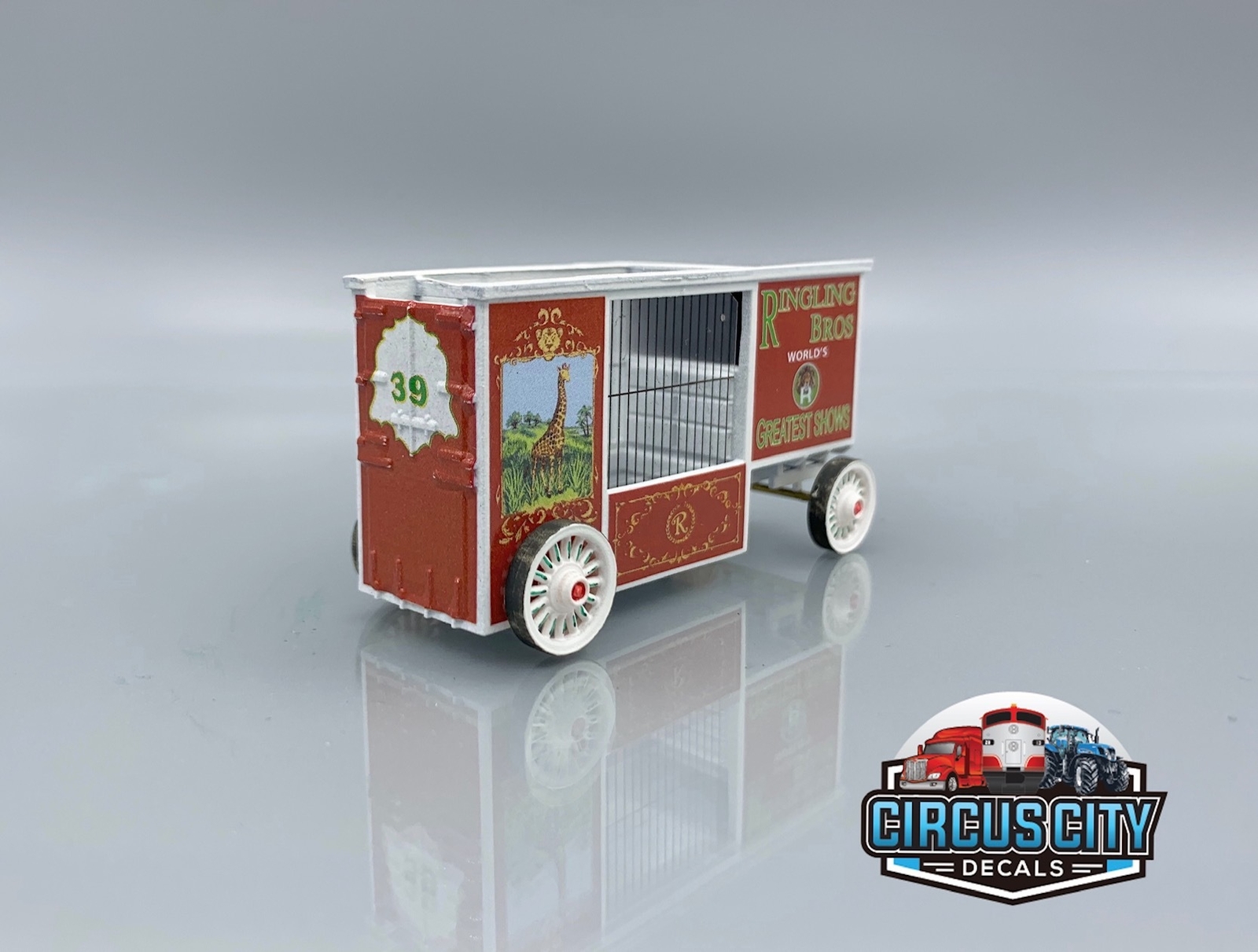 Ringling Brothers Barnum Bailey Circus #39 Giraffe Wagon Kit HO Scale