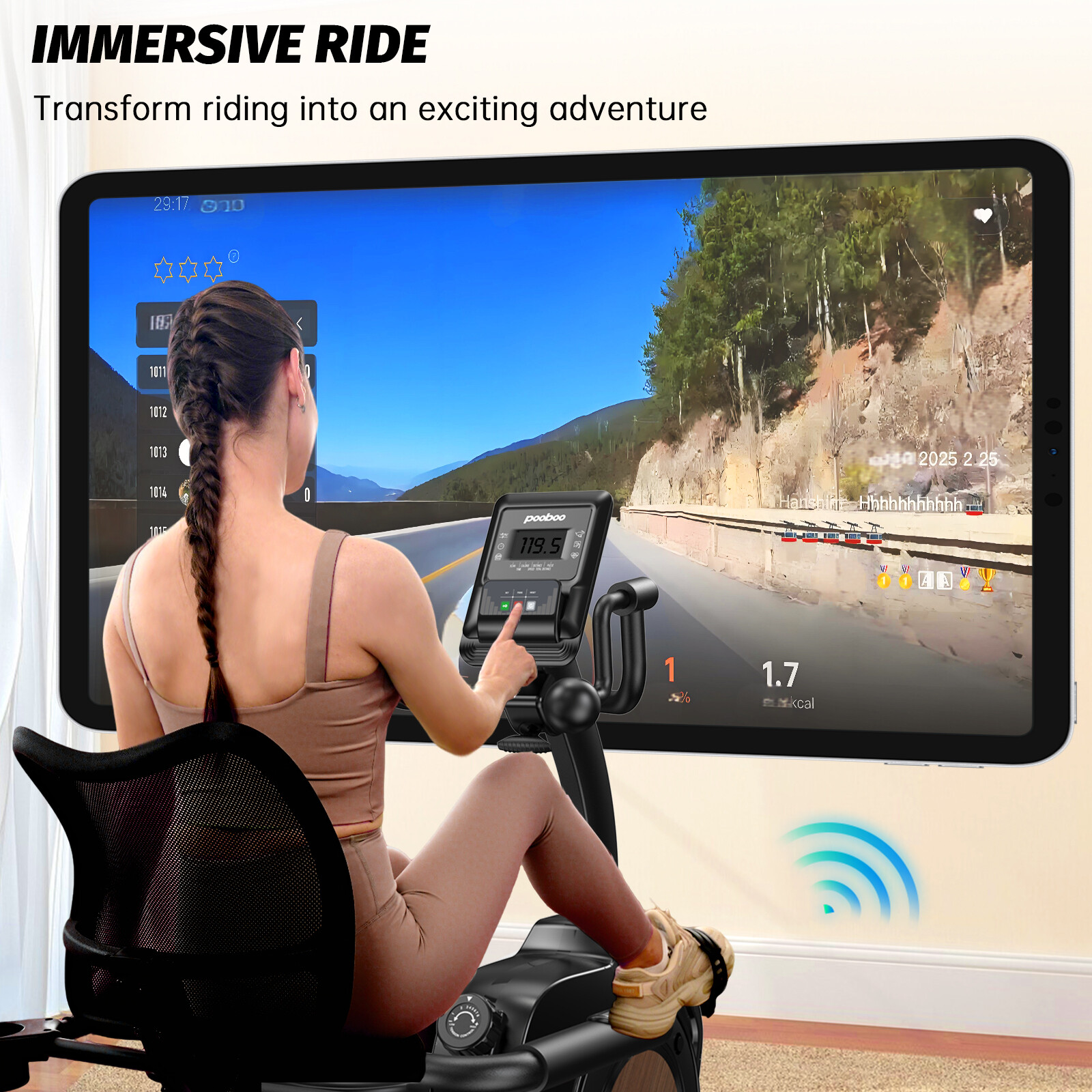 Magnetic Recumbent Exercise Bike, Stationary Bikes for Home with Arm Exerciser