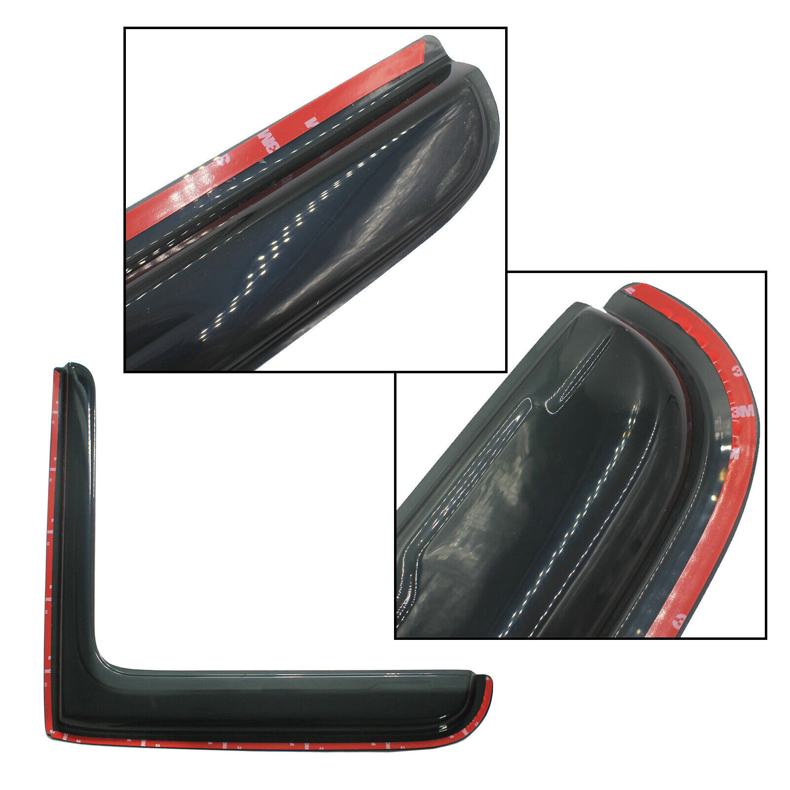 TORQUE Black Window Shield for 08-17 Freightliner Cascadia Trucks