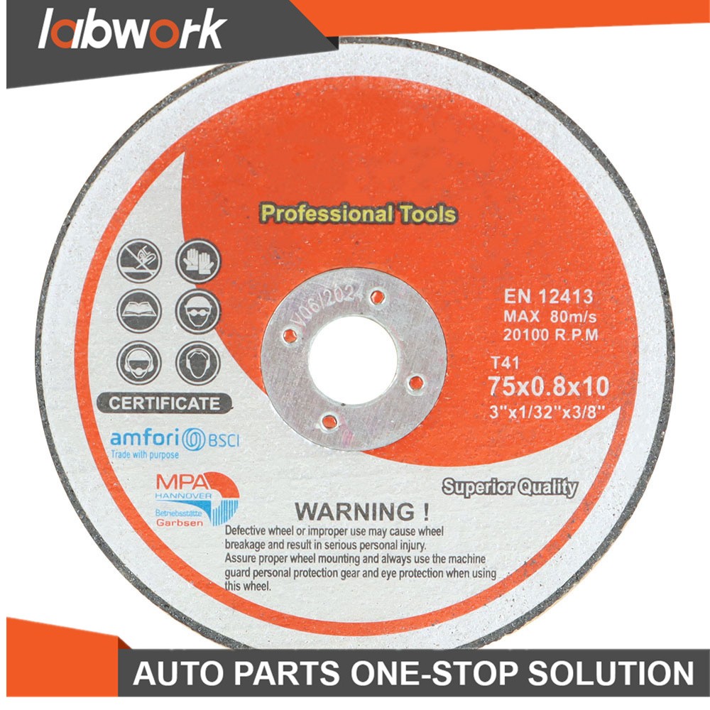 Labwork 25Pcs Cut Off Wheels Metal & Stainless Steel Cutting Discs 3"x1/32"x3/8"