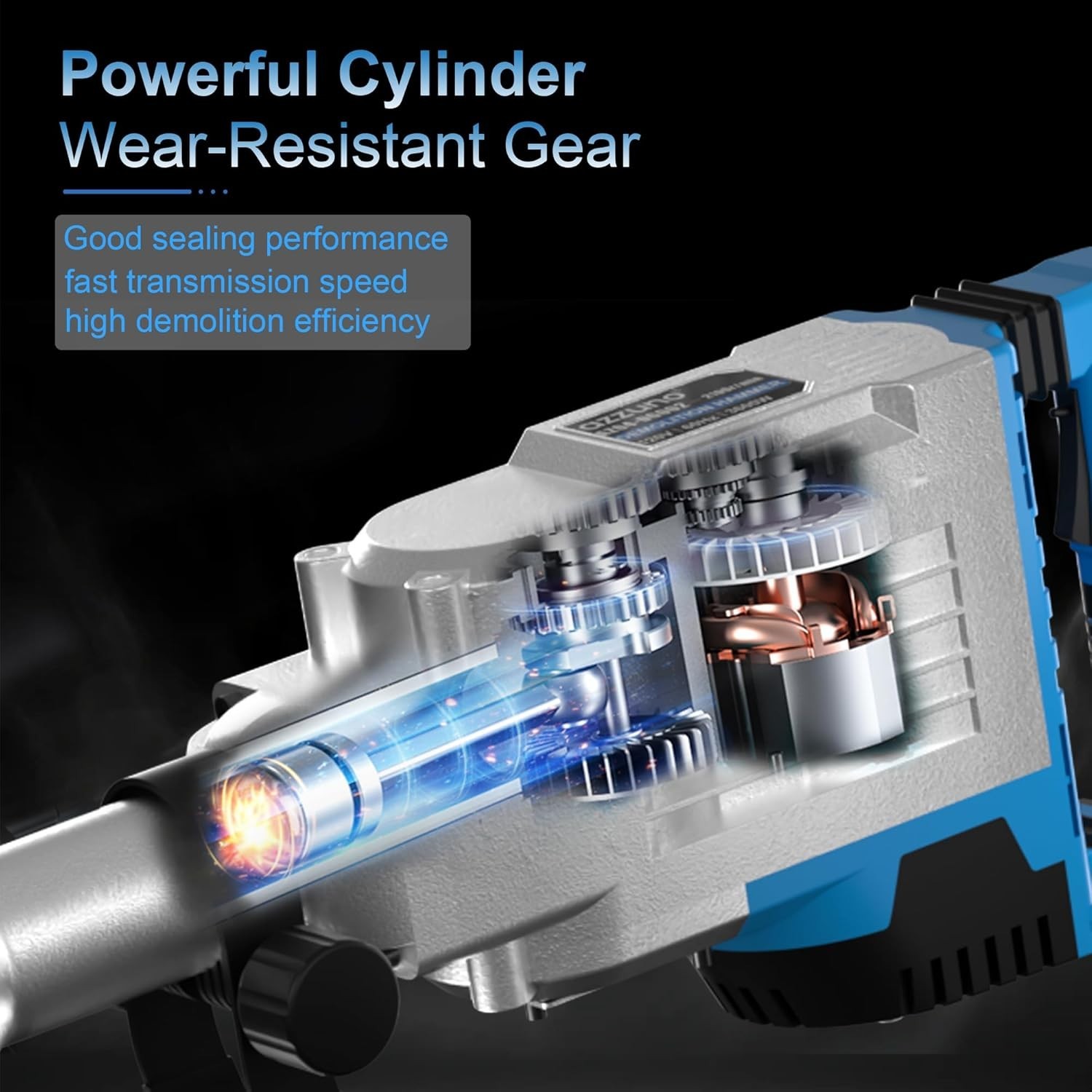 AZZUNO 3600W Demolition Jack Hammer Electric Concrete Breaker