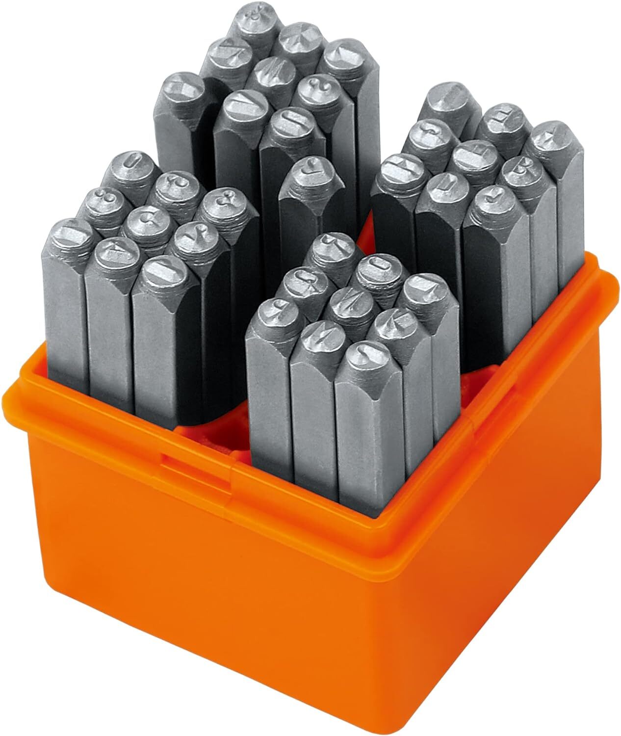 37pc Number and Letter Punch Set Hardened Steel Metal Die Jewelers w/Case