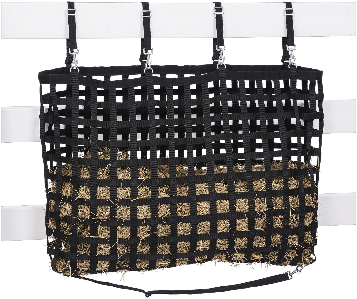 Web Slow Feeder - Ideal for Paddock Fence or Stall - Black - 12" x 22"