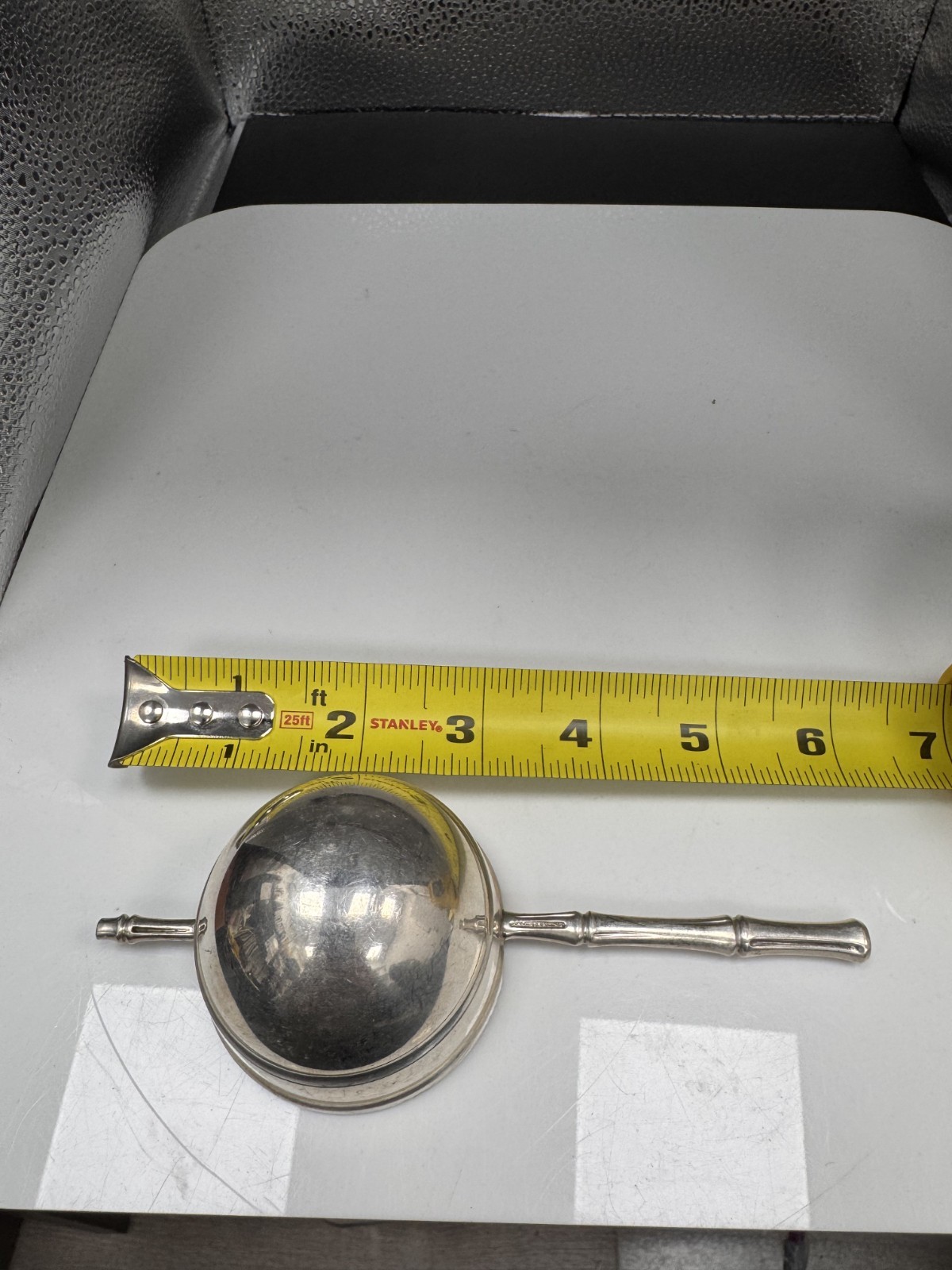 RARE Tiffany & Co Bamboo Sterling Silver 925 Roll Over Jigger Measuring Cup 6"