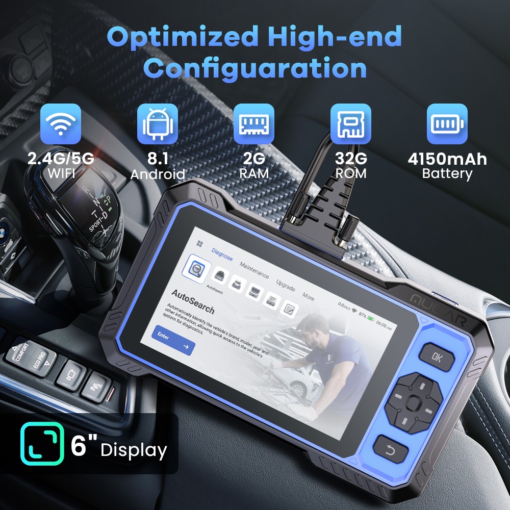 MUCAR 682 Bidirectional Full System OBD2 Scanner Car Diagnostic Tool FCA CAN FD