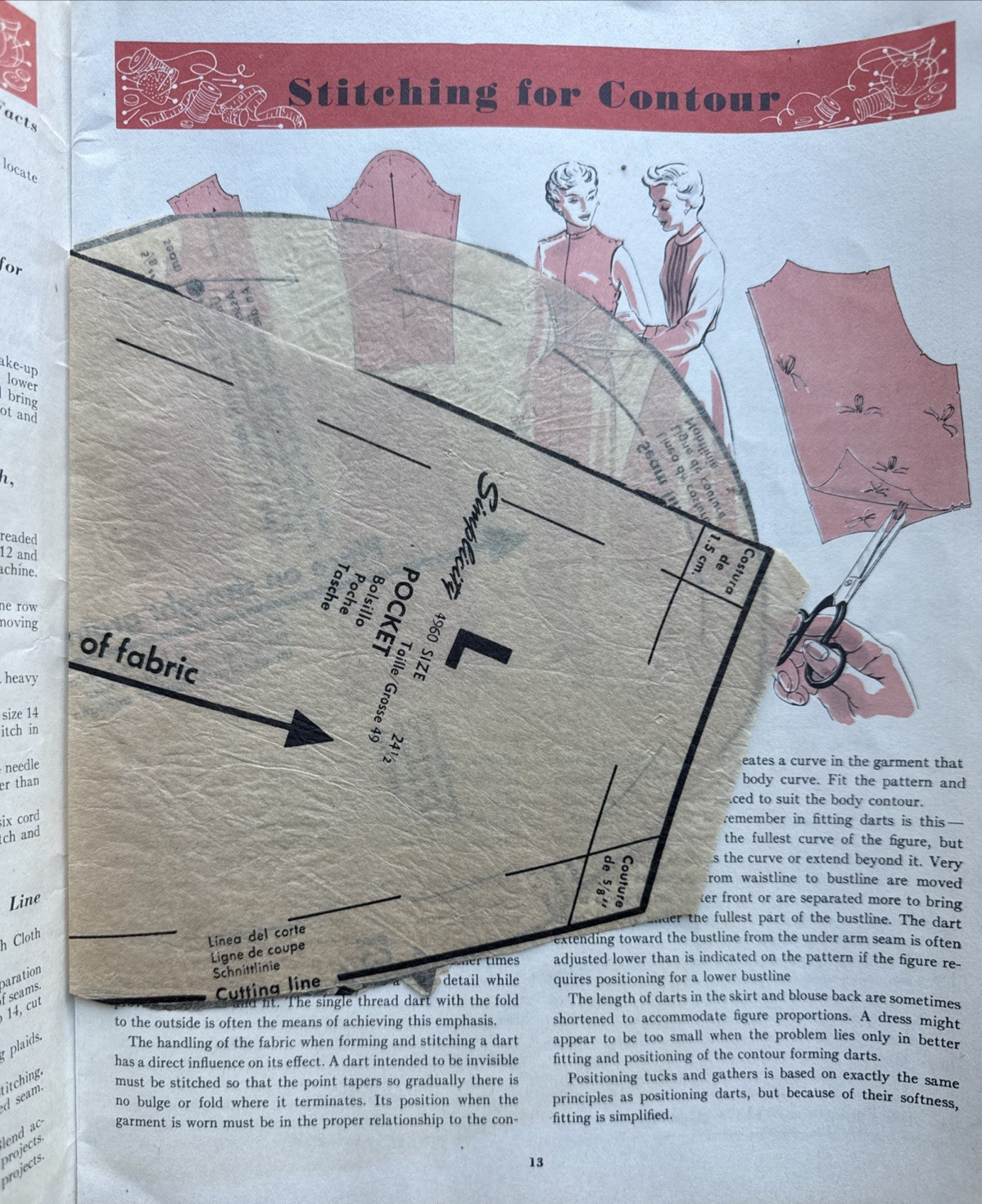 Vintage Singer Sewing Skills Reference Book 1955