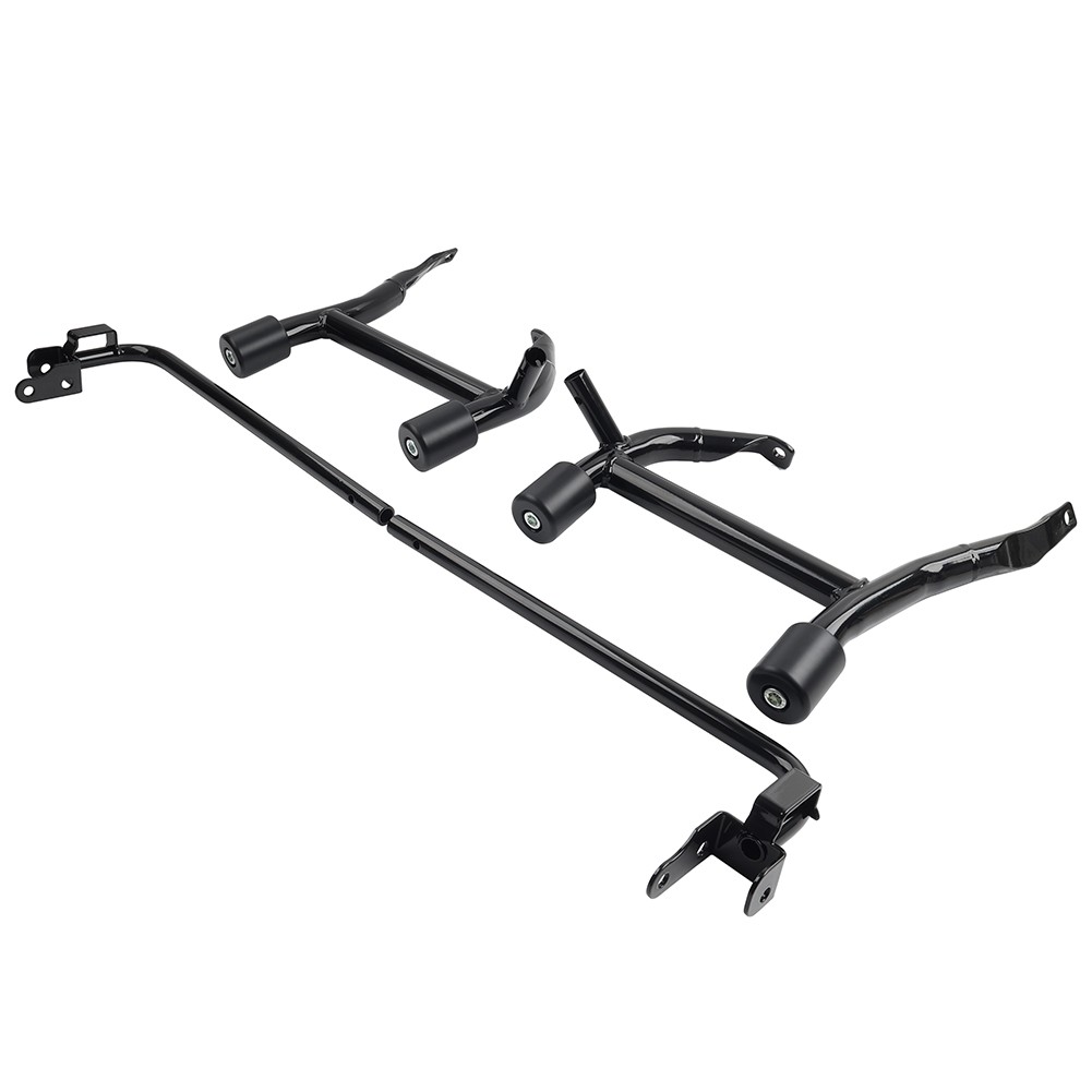 Rear Saddle Bag Guards Crash Bar For Harley Touring Street Glide Road King 09-25