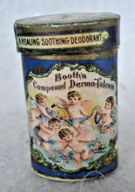 1950,s  C.F. Booth derma talcum  Small SAMPLE  cardboard