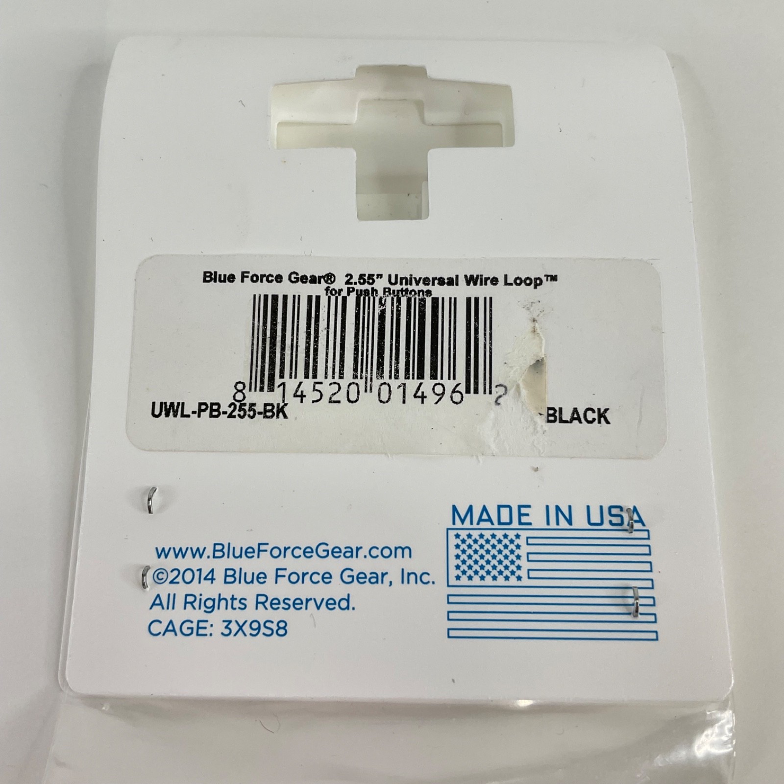 Blue Force Gear Universal Wire Loop UWL-PB-255 2.55 inch Sling attachment Point